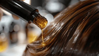 زيت شعر لتقويته ومنعه من التساقط