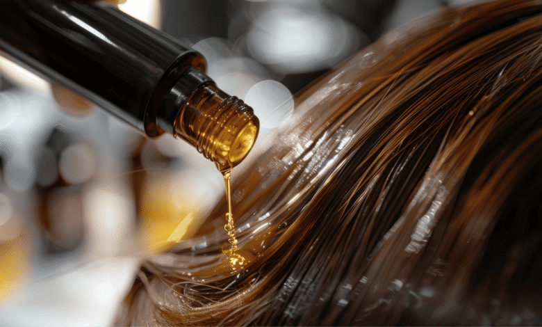 زيت شعر لتقويته ومنعه من التساقط